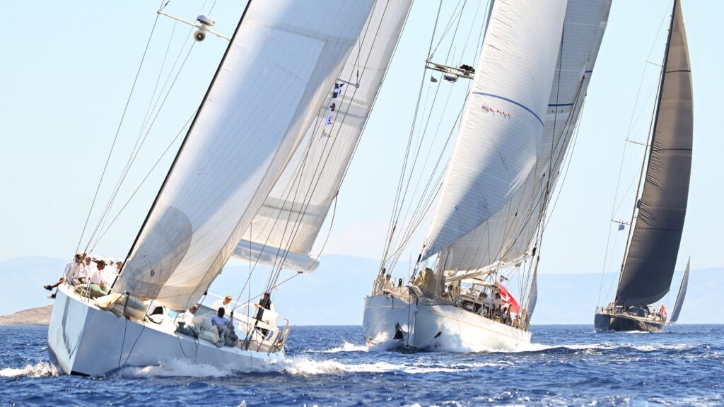 Cyclades Cup race fleet photo by Nikolaos Zagas